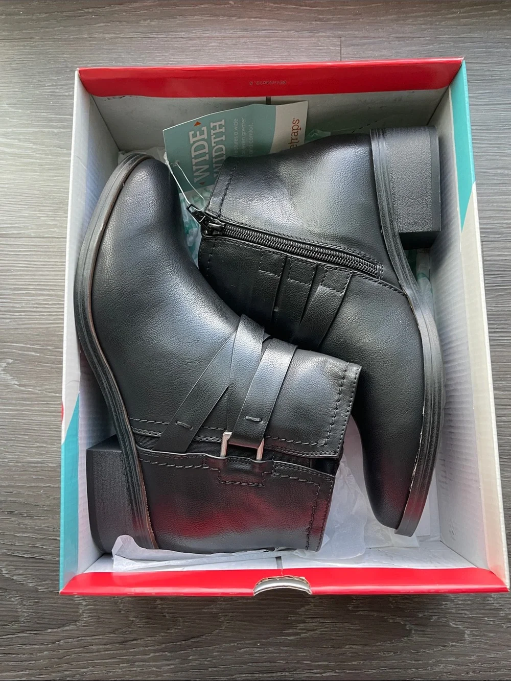 BareTraps Black Strapped Ankle Booties